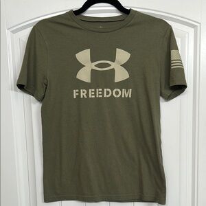 Under Armour Green Freedom Short Sleeve Tee